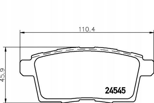TEXTAR KLOCKI HAMULCOWE TYŁ MAZDA CX-7 06-14 na Arena.pl