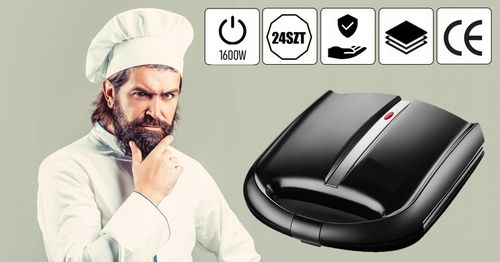 Opiekacz do Orzeszków 1600W Elektryczny Forma Ciastek Duży na 24szt na Arena.pl