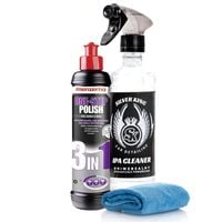 pasta polerska do lakieru menzerna 3w1 + alkohol izopropylowy ipa