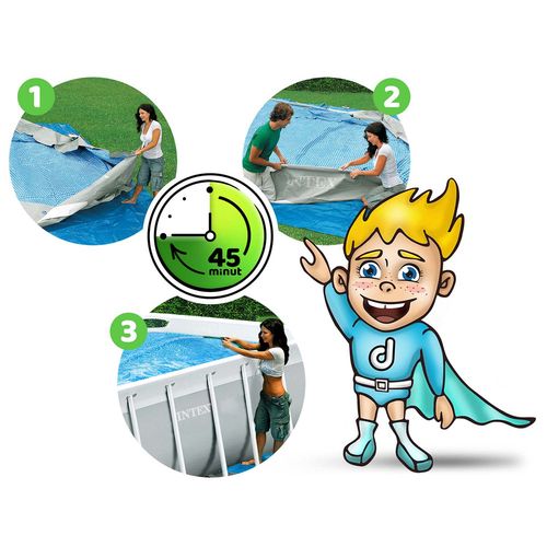 basen ogrodowy stelażowy prism frame rectangular 400x200x100 cm na Arena.pl