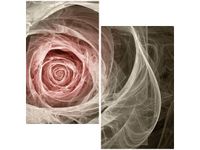 OBRAZ DRUK RÓŻA KTALNA JASNY RÓŻ