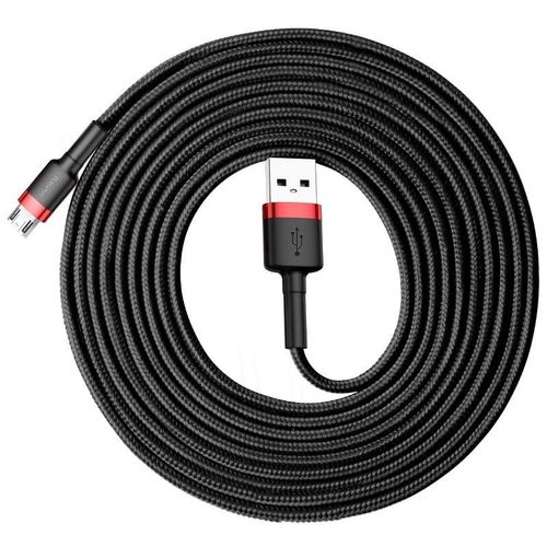 Kabel Micro USB Baseus Cafule 2A 3m (czarno-czerwony) na Arena.pl
