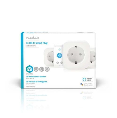 Nedis Inteligentne gniazdko Wifi x3 do 2500 W na Arena.pl