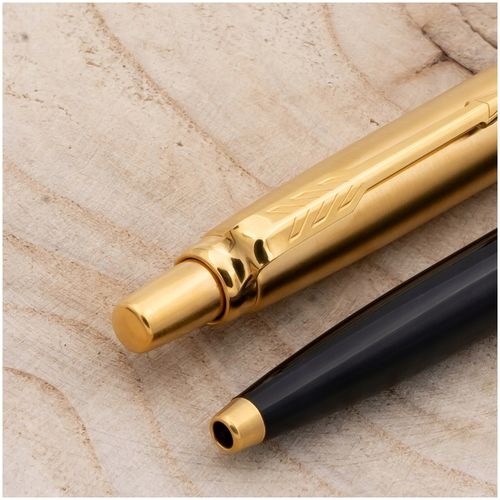ZŁOTY DŁUGOPIS PARKER JOTTER CZARNY 24 KARATY + PUDEŁKO Z DEDYKACJĄ GRAWER na Arena.pl