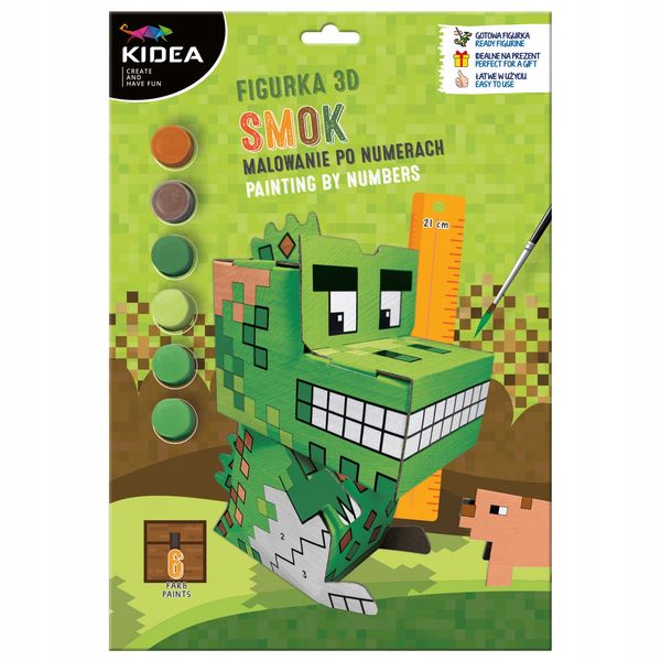 FIGURKA 3D MALOWANIE PO NUMERACH GAME SMOK KIDEA zdjęcie 1
