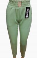 Spodnie dresowe ELITEKING z wysokim stanem i kieszeniami ZIELONE M