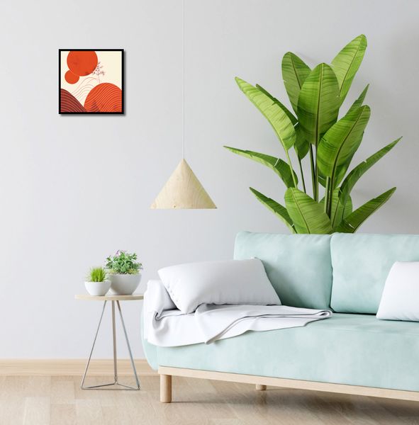 Plakat 30x30cm Ciepło Czerwieni zdjęcie 4