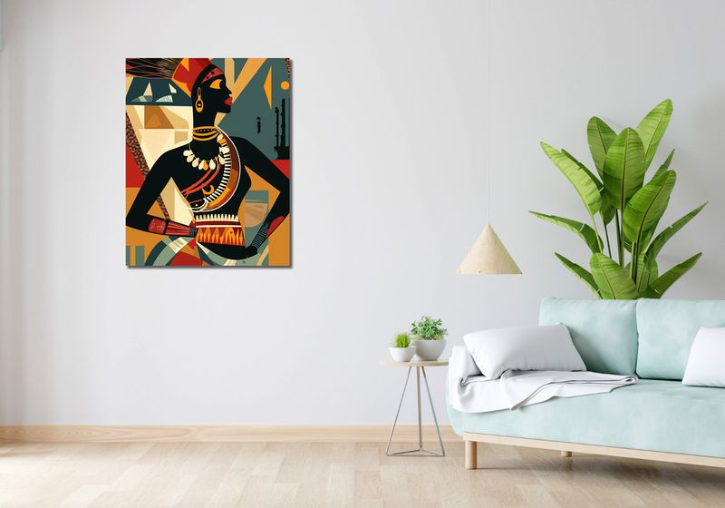 Obraz 70x90cm Afrykańska Mozaika zdjęcie 2