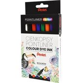 ZESTAW CIENKOPIS POINTLINER COLOUR  6 KOL ABCDFV S40-ST6PL PENTEL