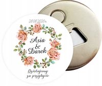 Otwieracz magnes NA ŚLUB WESELE podziękowanie dla gości DUŻY WYBÓR WZORÓW