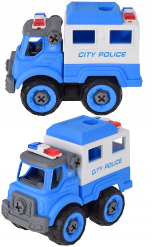Zabawki edukacyjne Zestaw pojazdy policyjne KONSTRUKCJE do rozkręcania na Arena.pl