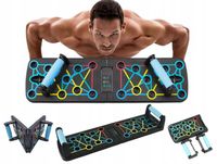 Uchwyty rączki deska do pompek siłownia domowa + mocowania do gum +