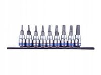 KOMPLET NASADEK 1/4'' TORX Z OTWOREM 9 SZTUK T8-T40 2119PR KING TONY