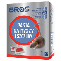 Bros Pasta na Myszy i Szczury Trutka Mocna Mumifikująca Saszetki Gryzonie