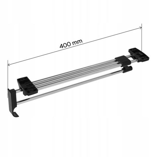 Wieszak wysuwany 40cm na ubrania do szafy chrom solidny AC221-G-CHR na Arena.pl