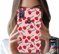 ETUI DO MOTOROLA MOTO G10 / G30 - KOBIECE, MODNE WZORY LIZAKI W SERCA CASE