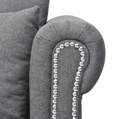 SOFA NAROŻNA JASNOSZARA 200x140x73cm na Arena.pl