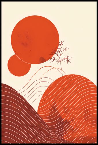 Plakat 61x90,5cm Ciepło Czerwieni na Arena.pl