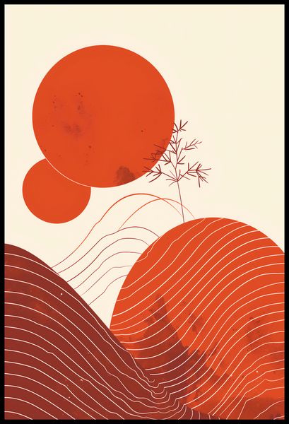 Plakat 61x90,5cm Ciepło Czerwieni zdjęcie 2