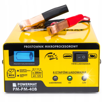 PROSTOWNIK AKUMULATOROWY MIKROPROCESOROWY 15A SAMOCHODOWY 6V 12V ŁADOWARKA