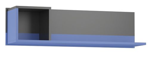 półka do pokoju dziecka wisząca na ścianę niebieska grafit BLUE Y8 na Arena.pl