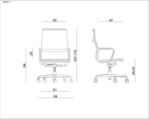 FOTEL OBROTOWY MODEL DRAFTY CZERWONY na Arena.pl