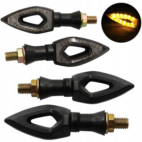 Kierunkowskazy kierunki MOTOCYKLOWE STRZAŁKI 12 LED 4 szt KOMPLET MIGACZE na Arena.pl