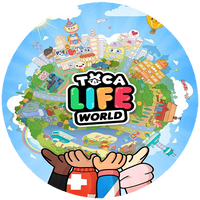 Opłatek na tort Toca Life World