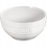 Staub Serving Miska okrągła 12 cm, biały Ceramika emalia