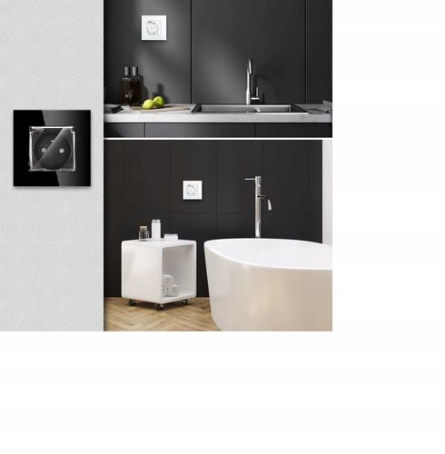 GNIAZDKO ELEKTRYCZNE SZKLANE POJEDYNCZE HERMETYCZNE GNIAZDO IP44 Z KLAPKĄ na Arena.pl