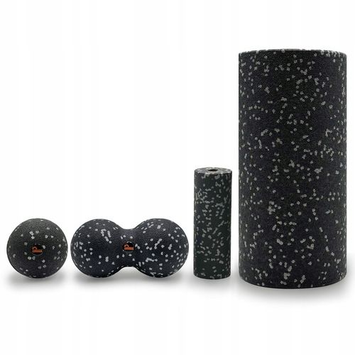 Zestaw do masażu ciała EPP 4w1 Roller Wałek Piłka Duoball dla sportowców na Arena.pl