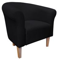 Fotel Milo Mikrofaza 18 czarny nogi 20 buk