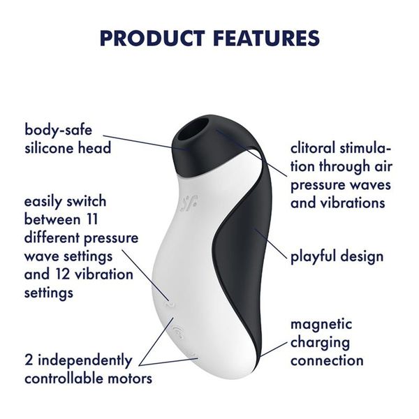 Orca Double Air Pulse Vibrator zdjęcie 3