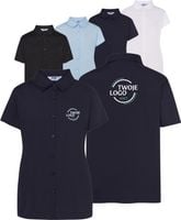 Koszula damska z krótkim rękawem TWÓJ HAFT LOGO GRAFIKA firmowa 10 SZTUK