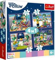 TREFL 34370 Puzzle 4w1 Wieczorne rytuały Treflików