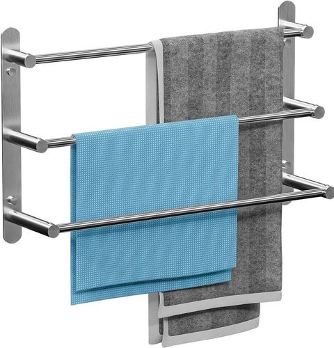 Wieszak na ręczniki łazienkowy Srebrny 80cm na Arena.pl