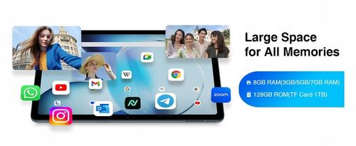 DOOGEE T20S Tab 15GB/128GB 10.4" Tablet,Android 14 7500mAh 1TB GPS WIFI SIM na Arena.pl