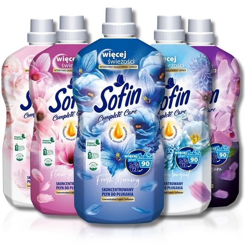 SOFIN Płyn do Płukania Tkanin Ochrona Kolorów Zestaw MIX 1,8l x5 (450 na Arena.pl