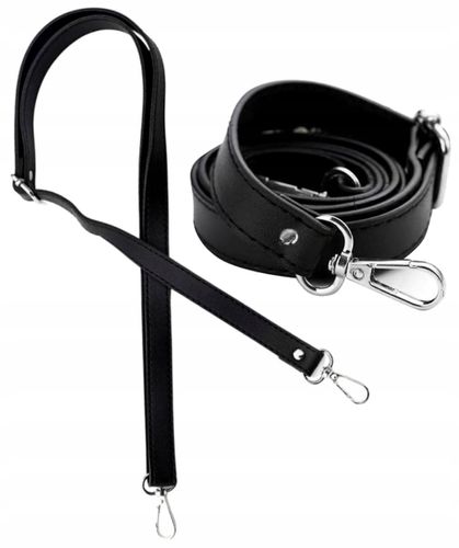 Pasek Regulowany Do Torby Torebki Skórzany Czarny na Arena.pl