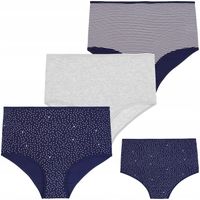 MAJTKI DAMSKIE Z WYSOKIM STANEM FIGI PLUS SIZE ELEGANCKIE MORAJ XXL 3-PAK