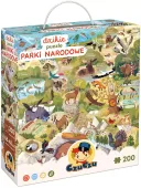 Dzikie puzzle 200 elementów. Parki narodowe
