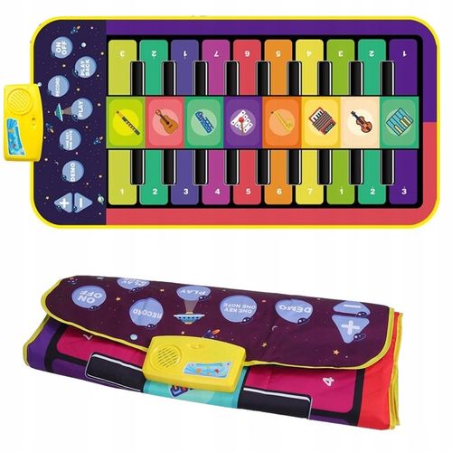 MATA DO TAŃCZENIA MUZYCZNA INTERAKTYWNA PIANINO ZRĘCZNOŚCIOWA XXL WOOPIE na Arena.pl