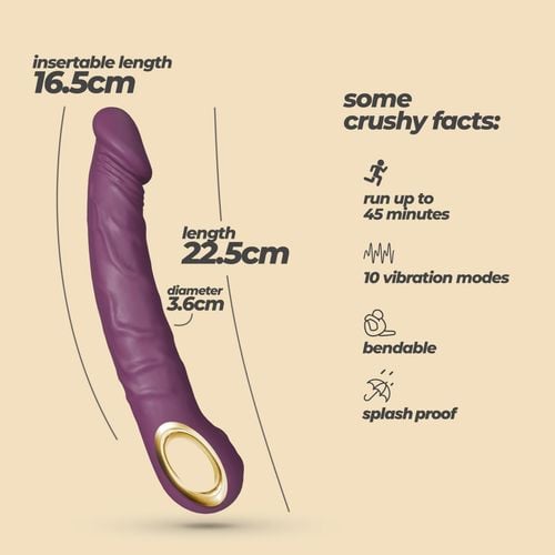 Crushious Magnus Bend Flexible Vibrator Purple na Arena.pl