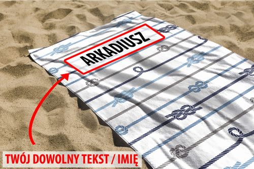 RĘCZNIK Liny z twoim dowolnym tekstem 100x50cm 037C na Arena.pl