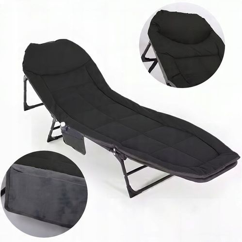 Łóżko Turystyczne Składane Polowe Leżak Kanadyjka Leżanka Stabilne Materac na Arena.pl