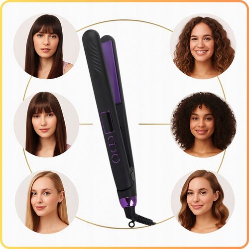 Prostownica do włosów ceramiczna 2w1 Kręci Loki LED Szybkie na Arena.pl