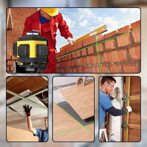 POZIOMNICA LASEROWA POZIOMICA 4D 16 LINII KRZYŻOWA 360 LASER ZESTAW na Arena.pl