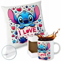 ZESTAW PODUSZKA KUBEK LILO I STICH ANGEL OHANA DISNEY PREZENT DZIECKA Y4