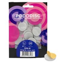25x Staleks Expert Nakładki Ścierne Tarcze Wymienne Buffer PodoDisc L 25mm