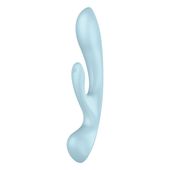 wibrator króliczek triple oh light blue satisfyer